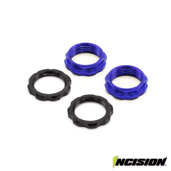Incision IRC00519 S8E Machined Aluminum Spring Collars (Blue)