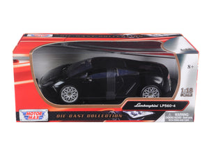 Lamborghini LP 560-4 Black 1/18 Diecast Car Model by Motormax — physical