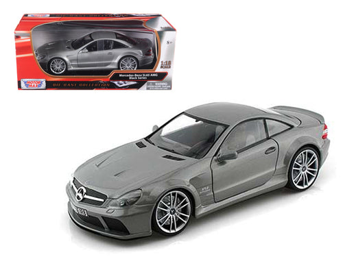 Mercedes SL65 AMG Black Series (R230) Grey 1/18 Diecast Model Car by Motormax — physical
