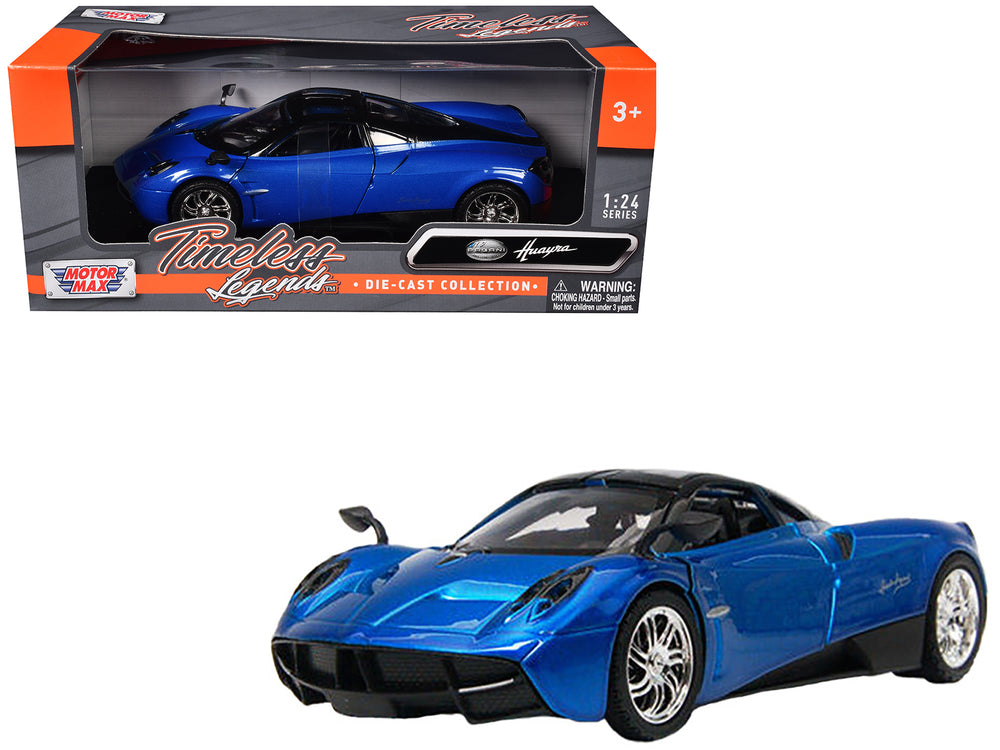 Pagani Huayra Blue 1/24 Diecast Model Car by Motormax — physical