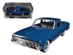 1960 Ford Falcon Ranchero Pickup Blue 1/24 Diecast Model Car by Motormax — physical