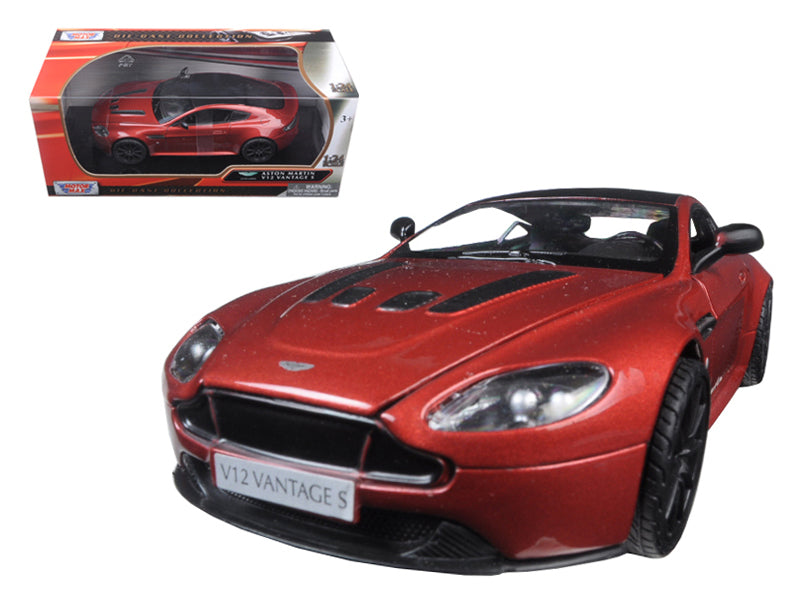 Aston Martin Vantage S V12 Red 1/24 Diecast Model Car by Motormax — physical