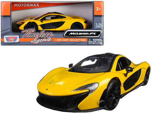 McLaren P1 Yellow 1/24 Diecast Model Car by Motormax — physical