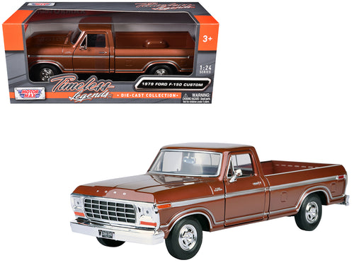 1979 Ford F-150 Pickup Truck Brown 1/24 Diecast Model Car by Motormax — physical