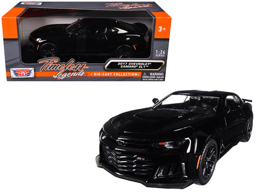 2017 Chevrolet Camaro ZL1 Black 1/24 Diecast Model Car by Motormax — physical