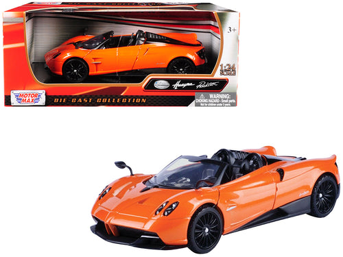Pagani Huayra Roadster Orange 1/24 Diecast Model Car by Motormax — physical