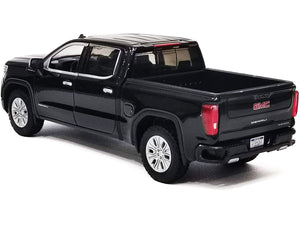 2019 GMC Sierra 1500 Denali Crew Cab Pickup Truck Black 1/24-1/27 Diecast Model Car by Motormax
