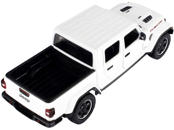 2021 Jeep Gladiator Rubicon (Closed Top) Pickup Truck White 1/24-1/27 Diecast Model Car by Motormax