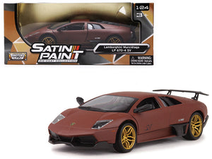 Lamborghini Murcielago LP 670-4 SV Matte Brown 1/24 Diecast Model Car by Motormax — physical