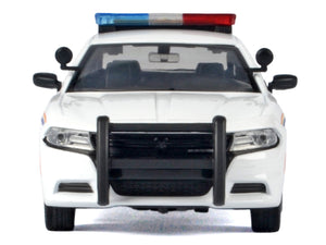 2023 Dodge Charger Pursuit Police Car "Royal Canadian Mounted Police (RCMP)" White with Flashing Light Bar and Front and Rear Lights and Sound 1/24 Diecast Model Car by Motormax