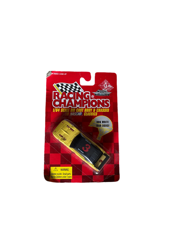 S and E Hobbies and Collectables Racing Champions Don White Diecast Yellow