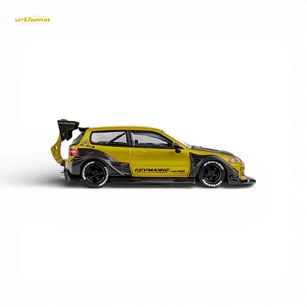 (Pre-Order) DCM Kevmannz Civic EG Ver.1 Gold Carbon Fiber 1:64