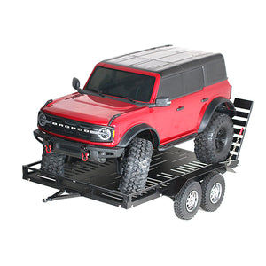 Powerhobby 1/10 CNC Machined Dual Axle Scale Truck Trailer Crawler Black