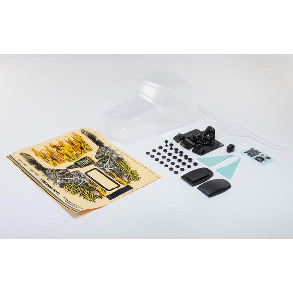 Losi LOS240023 Body Set Clear Bog Hog LMT Mega Car/Truck Bodies wings & Decals