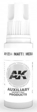 Black Forest® Hobby Supply Co AK Interactive 11234 Matte Medium 3G Acrylic Paint 17ml Bottle — Glues, Paints, Tools > AK
