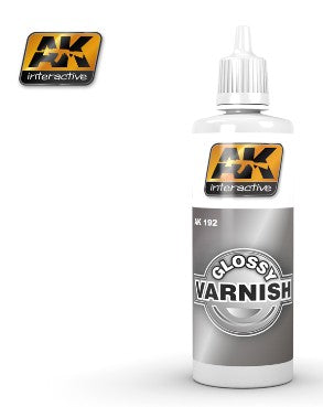 Black Forest® Hobby Supply Co AK Interactive 192 Glossy Acrylic Varnish 60ml Bottle — Glues, Paints, Tools > AK Interactive