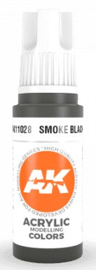 Black Forest® Hobby Supply Co AK Interactive 11028 Smoke Black 3G Acrylic Paint 17ml Bottle — Glues, Paints, Tools > AK