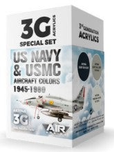Black Forest® Hobby Supply Co AK Interactive 11745 Air Series: USN & USMC Aircraft 1945-1980 3G Acrylic Paint — Paints,