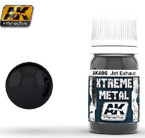 Black Forest® Hobby Supply Co AK Interactive 486 Xtreme Metal: Jet Exhaust Metallic Paint 30ml Bottle — Glues, Paints, Tools