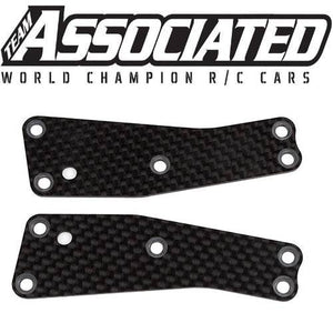 Associated 81482 RC8T3.2 Front Upper Suspension Arm Inserts 1.2mm carbon fiber