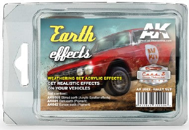 Black Forest® Hobby Supply Co AK Interactive 8089 Cars & Civil Vehicle Series: Earth Effects Weathering Acryli — Glues,