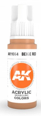Black Forest® Hobby Supply Co AK Interactive 11064 Beige Red 3G Acrylic Paint 17ml Bottle — Glues, Paints, Tools > AK