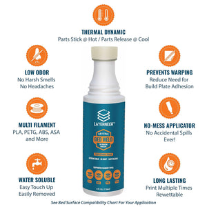 Bed Weld 3D Printer Build Plate Adhesive