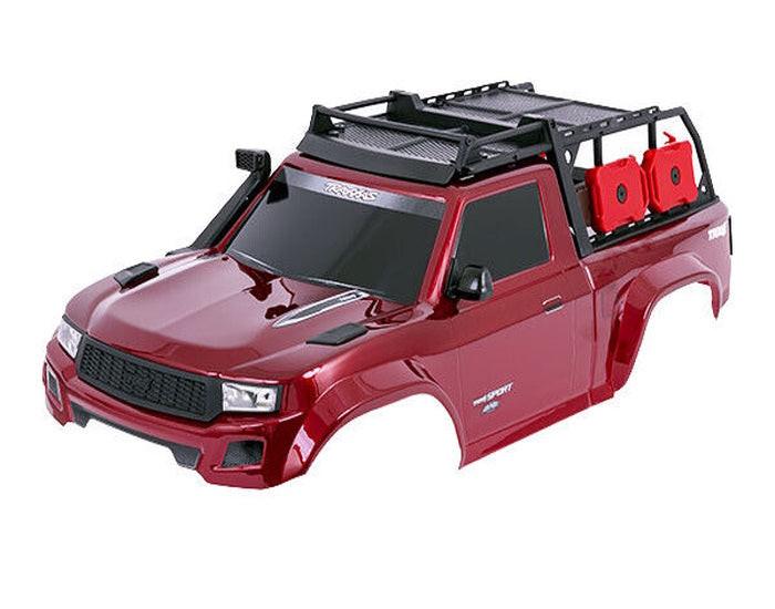 PowerHobby Traxxas 8213-RED Body TRX-4 Sport, Red Clipless