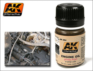 Black Forest® Hobby Supply Co AK Interactive 84 Engine Oil Glossy Enamel Paint 35ml Bottle — Glues, Paints, Tools > AK