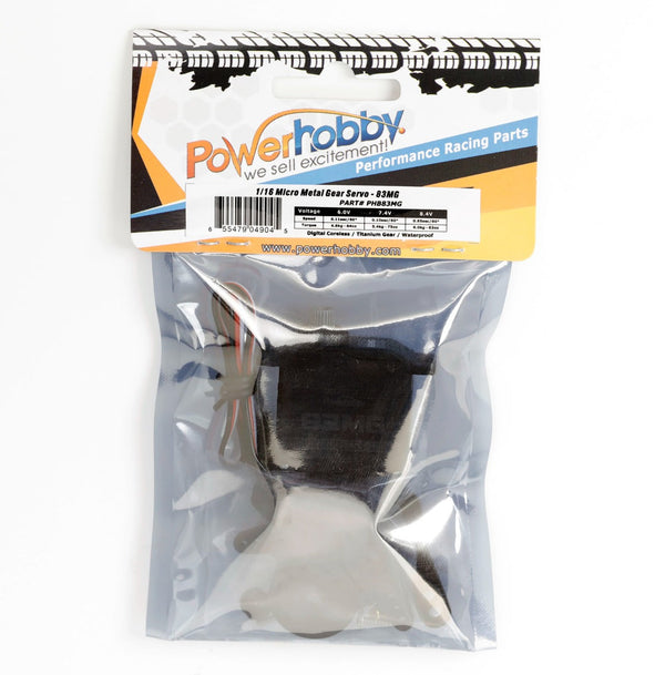 Powerhobby 83MG Waterproof Mini Servo FOR Traxxas 1/16 E-Revo Slash