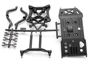 HPI 85234 Skid Plate/Body Mount/Shock Tower Set Savage Super 5SC Flux