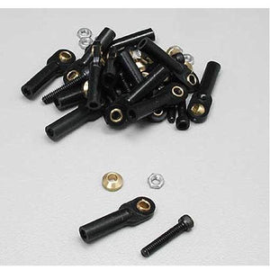 Dubro 861 Swivel Ball Link 4-40 with Hardware Black (12) for Airplanes