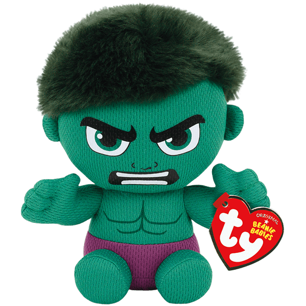 Ty Marvel Beanie Babies: Hulk (Small) - Echo Six Hobbies