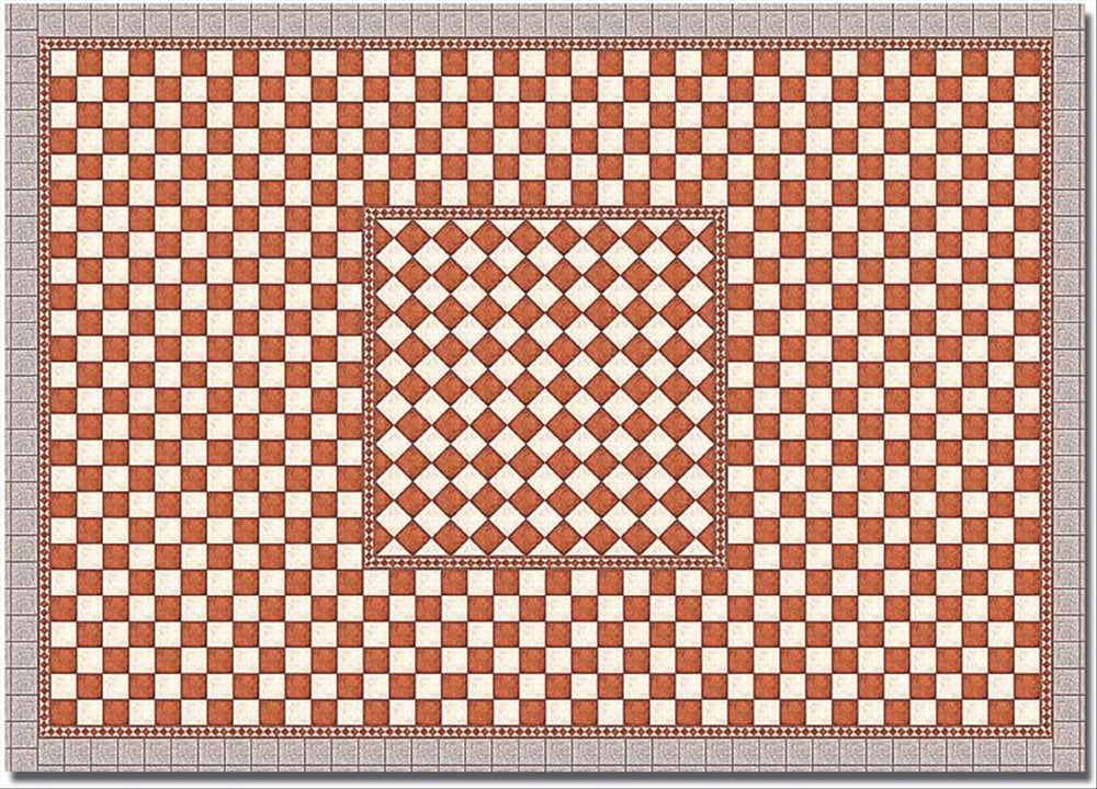 Busch 7413 HO Scale Antique Flagstone Plaza Sheets (2)