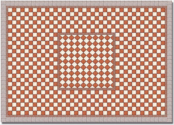 Busch 7413 HO Scale Antique Flagstone Plaza Sheets (2)