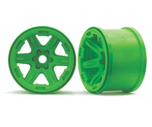 Traxxas 8671G Wheels 3.8' Green (2) 17mm E-Revo VXL Brushless
