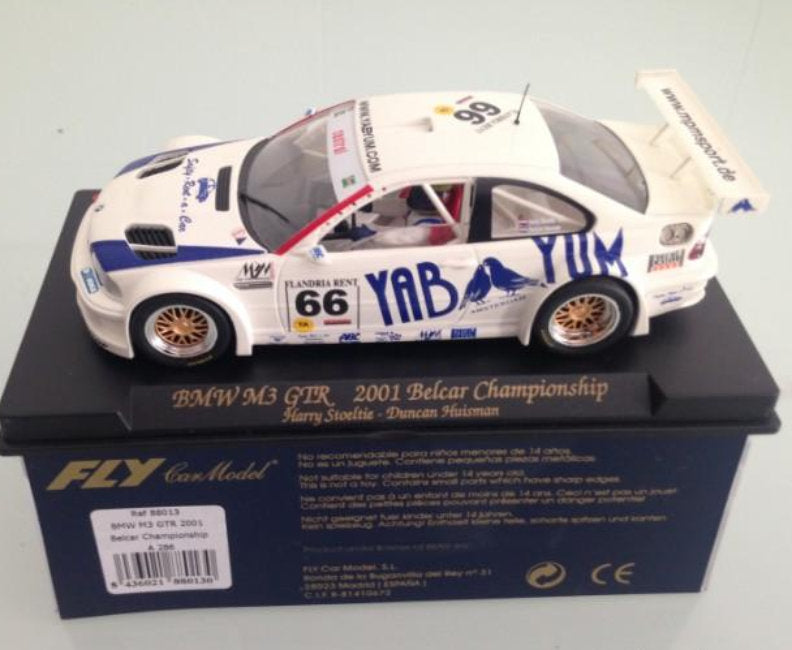 Fly 88013 BMW M3 GTR Belcar Championship 2001 1/32 Slot Car A286