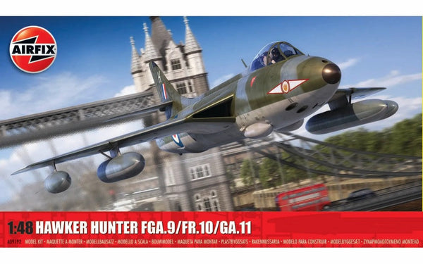 Black Forest® Hobby Supply Co Airfix 9192 1/48 Hawker Hunter FG9/FR10/GA11 Aircraft — Military Aircraft Kits > Airfix