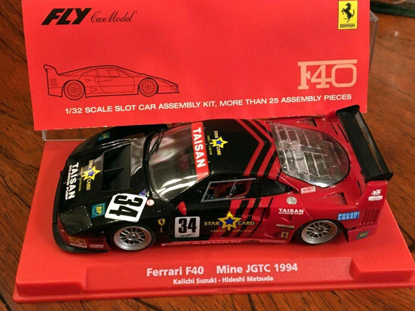 PowerHobby Fly 88326 Ferrari F40 Taisan 1994 Japan Kit 1/32 Slot Car for Slot.it Revoslot