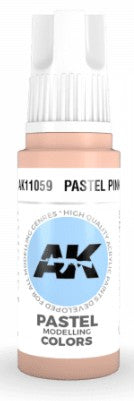 Black Forest® Hobby Supply Co AK Interactive 11059 Pastel Pink 3G Acrylic Paint 17ml Bottle — Glues, Paints, Tools > AK