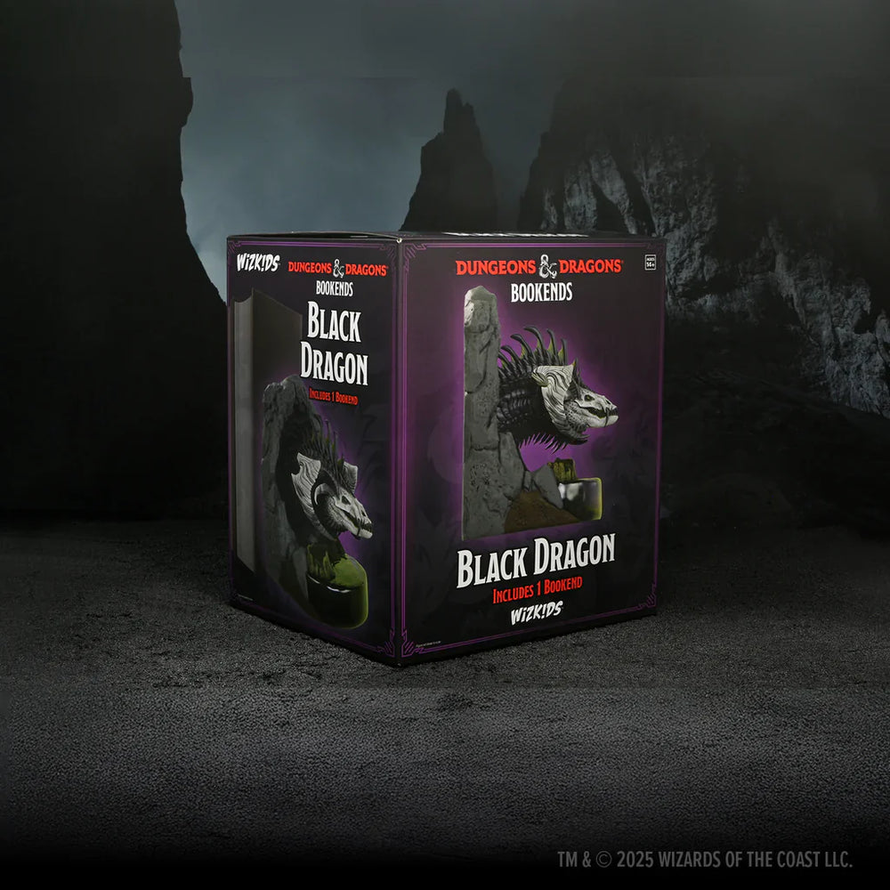 Little Shop of Magic D&D Bookends: Black Dragon — RPG