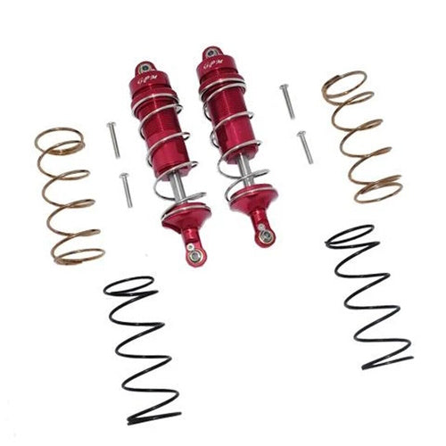 GPM MAKS107F-R-S Alum Front Thickened Spring Dampers 107mm Red : KRATON 4S BLX