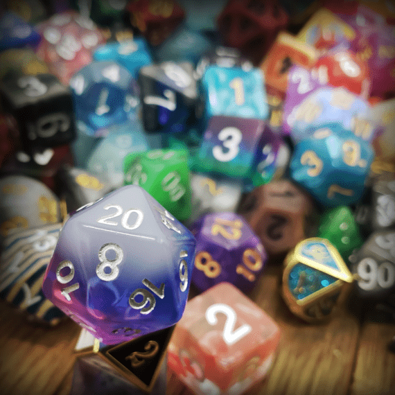 D20 Collective Random Resin/Acrylic Set of Dice