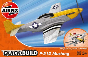 Black Forest® Hobby Supply Co Airfix J6016 Quick Build Mustang P51D Aircraft (Snap) — Military Aircraft Kits > Airfix