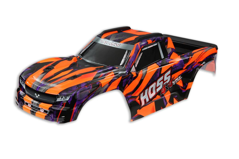 PowerHobby Traxxas TRA9011A Hoss VXL 4X4 Body, Clipless Mounting, Assembled, Orange