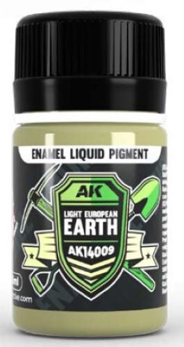 Black Forest® Hobby Supply Co AK Interactive 14009 Light European Earth Liquid Pigment Enamel 35ml Bottle — Paints, Tools,