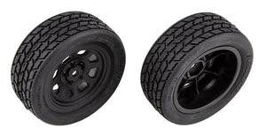 Associated 71194 Front Wheels w/Street Stock Tires Mounted SR10