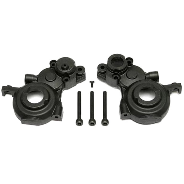 Associated ASC91009 4x4 Front Gearbox Case Set Plastic Black (1) 91009