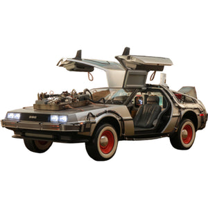 Hot Toys Back to the Future Part III 1:6 scale DeLorean Time Machine Collectible Vehicle [DROP SHIPS DIRECTLY FROM DISTRIBUTOR]