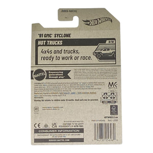Hot Wheels '91 GMC Syclone - Hot Trucks Series 8/10